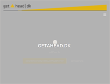 Tablet Screenshot of getahead.dk